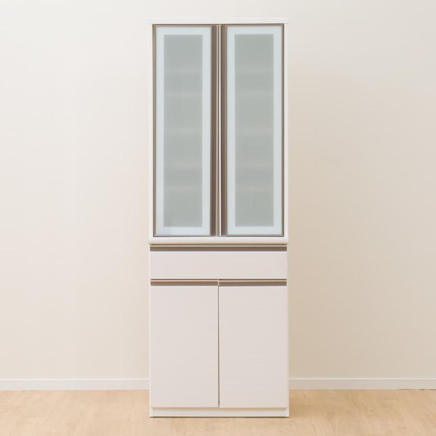2023年購入ニトリアルミナ食器棚70幅開き戸ホワイト白 ニトリ（NITORI