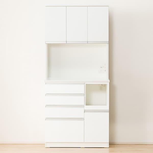 ニトリ（NITORI） 幅90 キッチンボード(レジューム 90TF-H WH/90QH-R