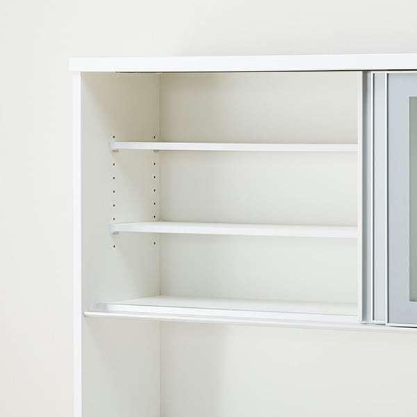 ニトリ（NITORI） 幅150cm 食器棚(レジューム 150AG-S WH/150QL-R WH