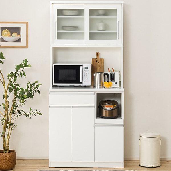 ニトリ（NITORI） 幅90 キッチンボード(レジューム 90TG-S WH/90TH-R