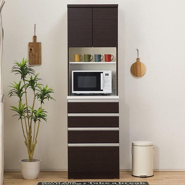 ニトリ（NITORI） 幅60cm キッチンボード(レジューム 60TF-H DBR/60QH