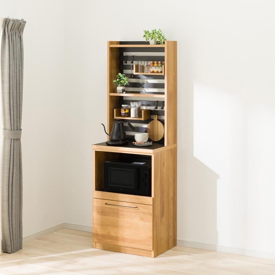 ニトリ（NITORI） 幅60cm レンジシェルフ(YS02K 60J LBR) キッチン