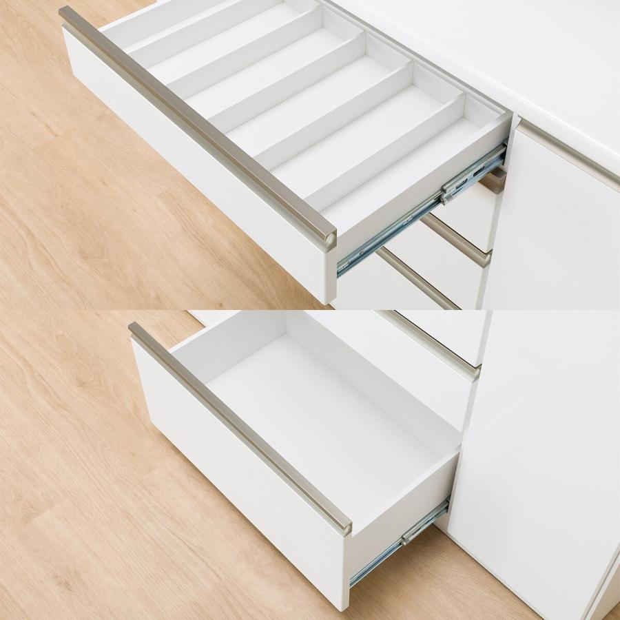 ニトリ（NITORI） 幅140cm キッチンボード(ラピス 140 ホワイト