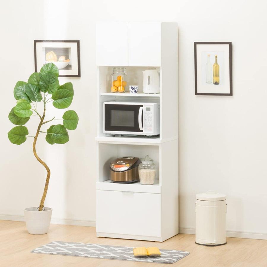 ニトリ（NITORI） レンジボード(エトナ60RB WH/SI) ニトリ期間限定：4