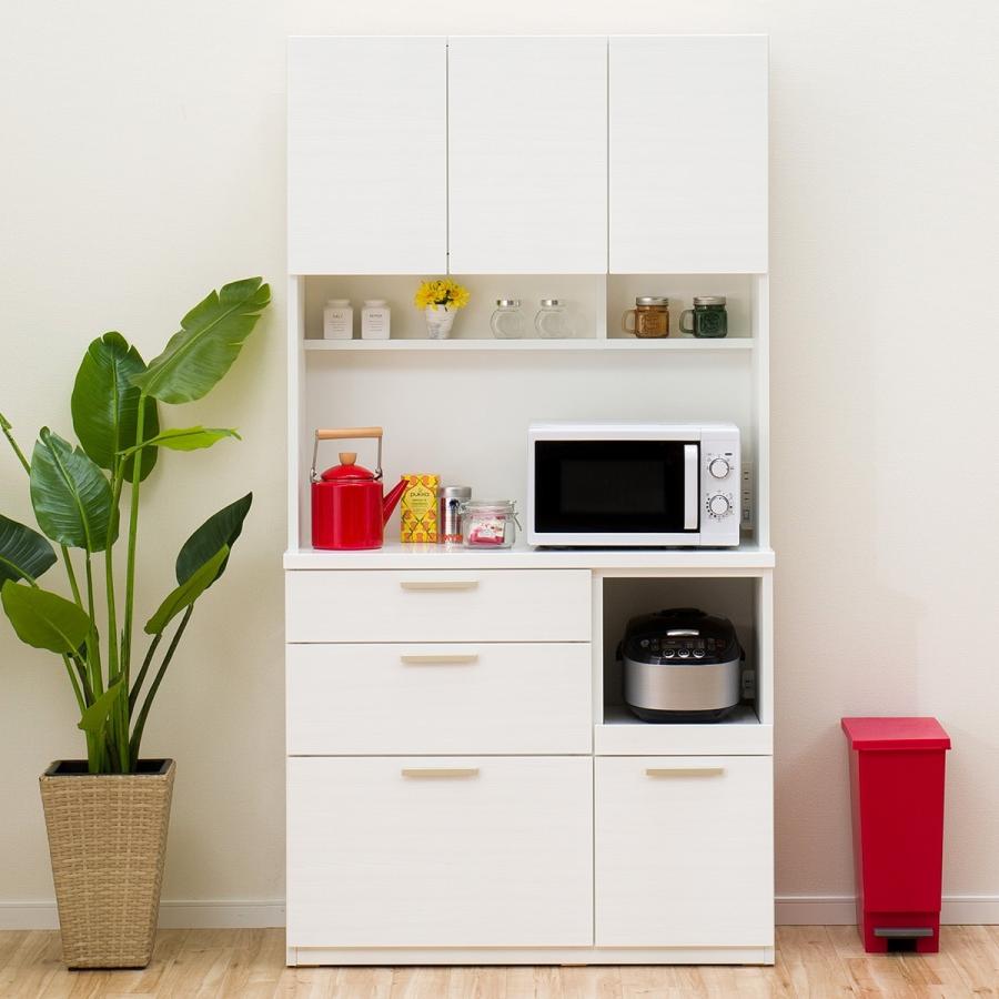 ニトリ（NITORI） 幅100cm キッチンボード (ソレル 100KB WH