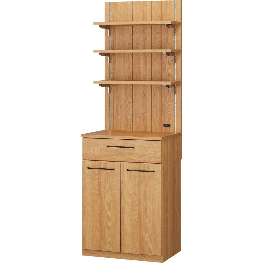 ニトリ（NITORI） 幅60 レンジボード(ブレットN 60T LBR) レンジ台 幅