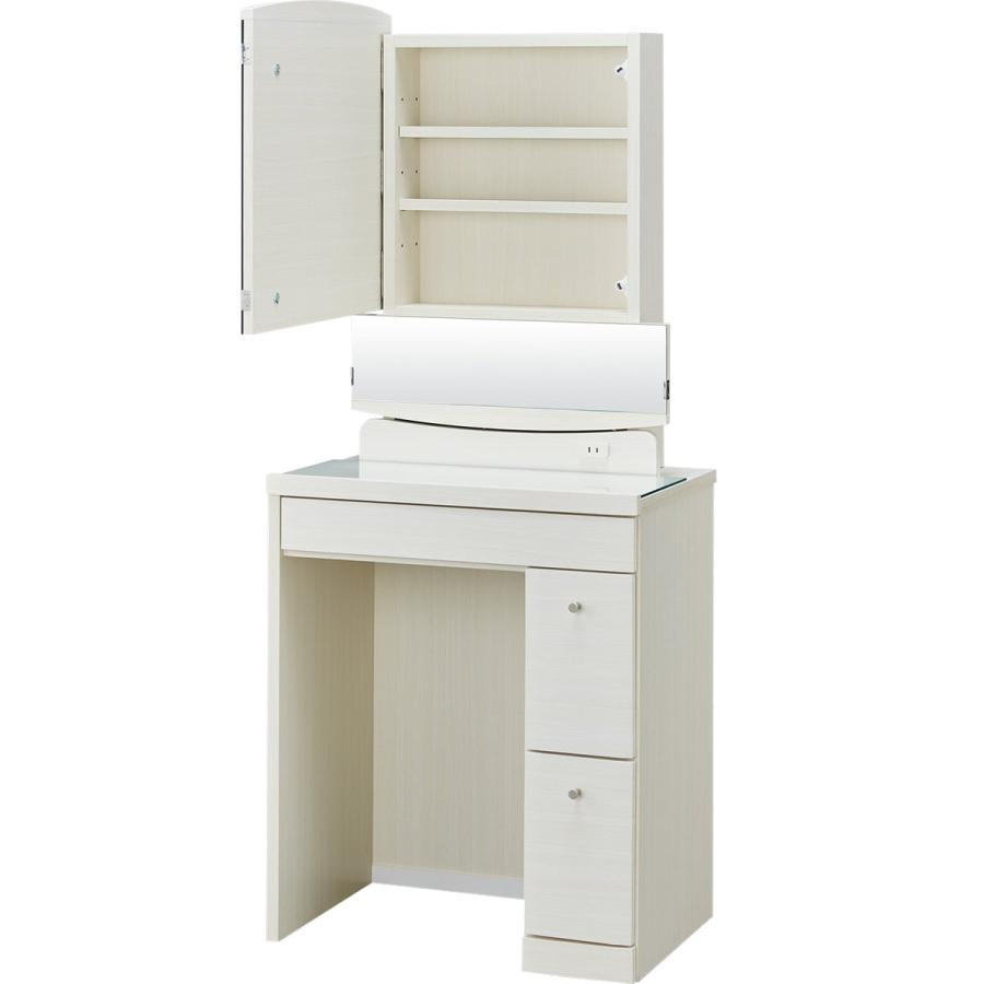 ニトリ（NITORI） 一面鏡ドレッサー(DR-013 WW) ミラー 鏡台 : ニトリ