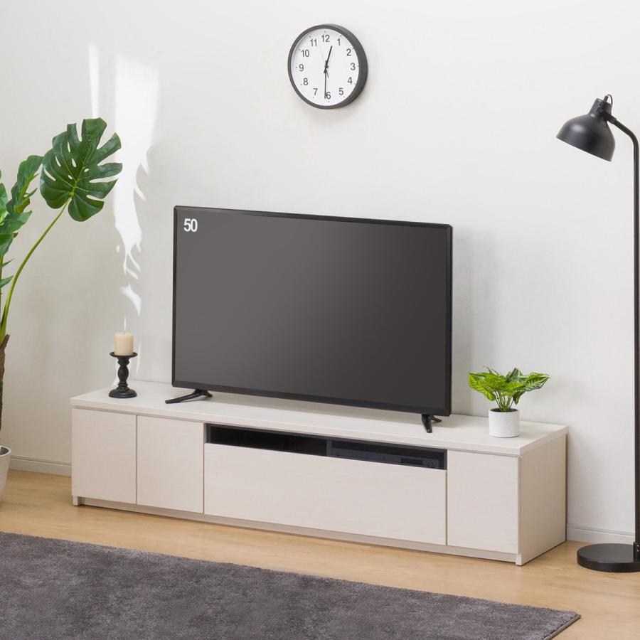 ニトリ（NITORI） ワイドローボード（W180 ロータイプ WH） テレビ台