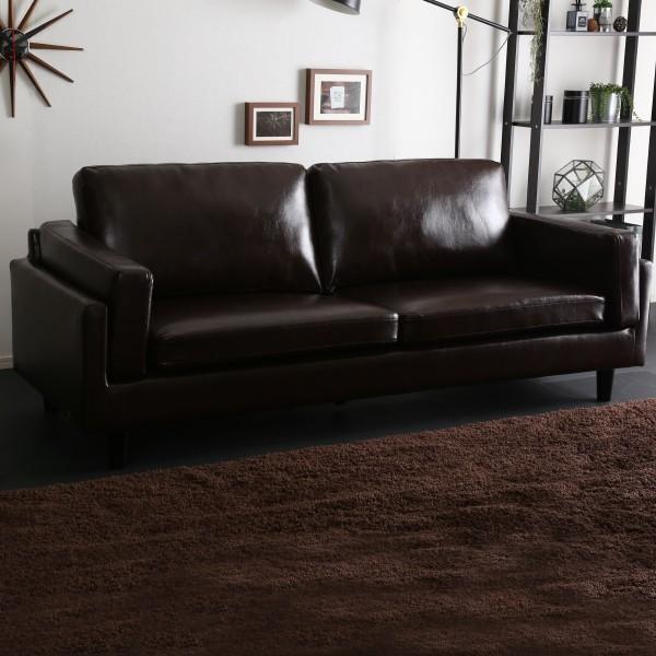 ニトリ（NITORI） ソファー ソファ 3人掛け 合成皮革ソファ(3P PVC