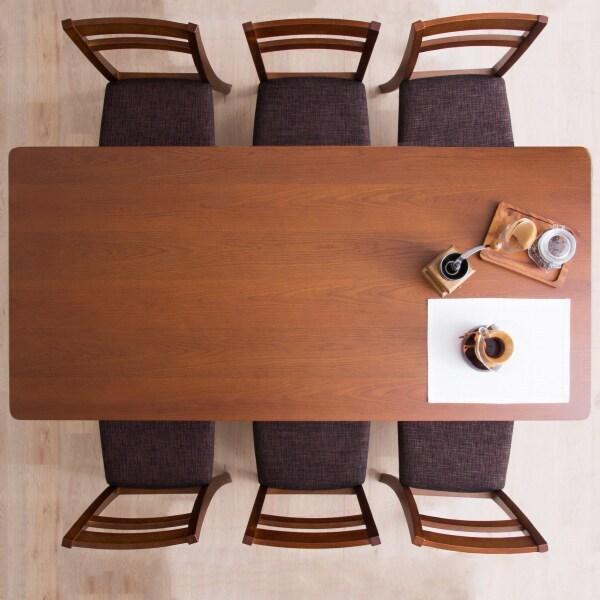 ニトリ（NITORI） 幅170cm ダイニングテーブル(170×80 ダークブラウン