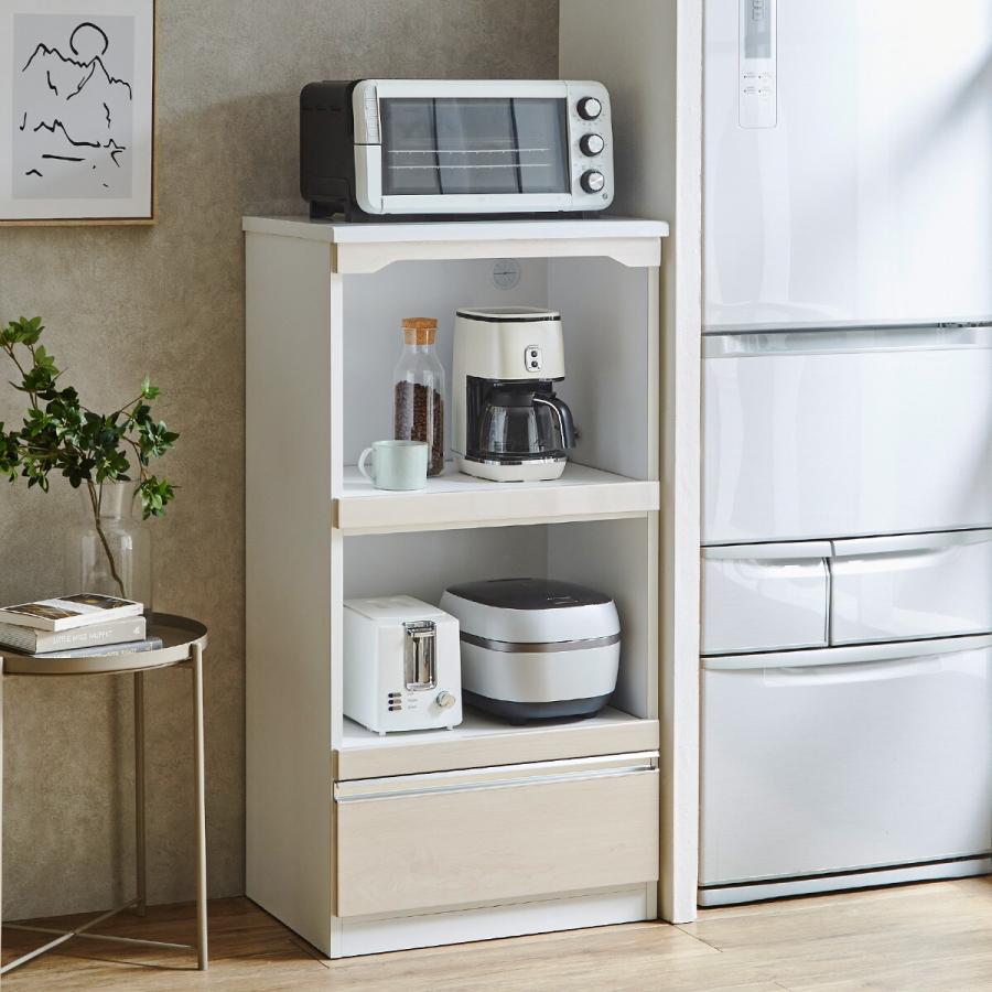 ニトリ（NITORI） 鏡面仕様レンジ台（幅60cmcm NA）食器棚 カップ