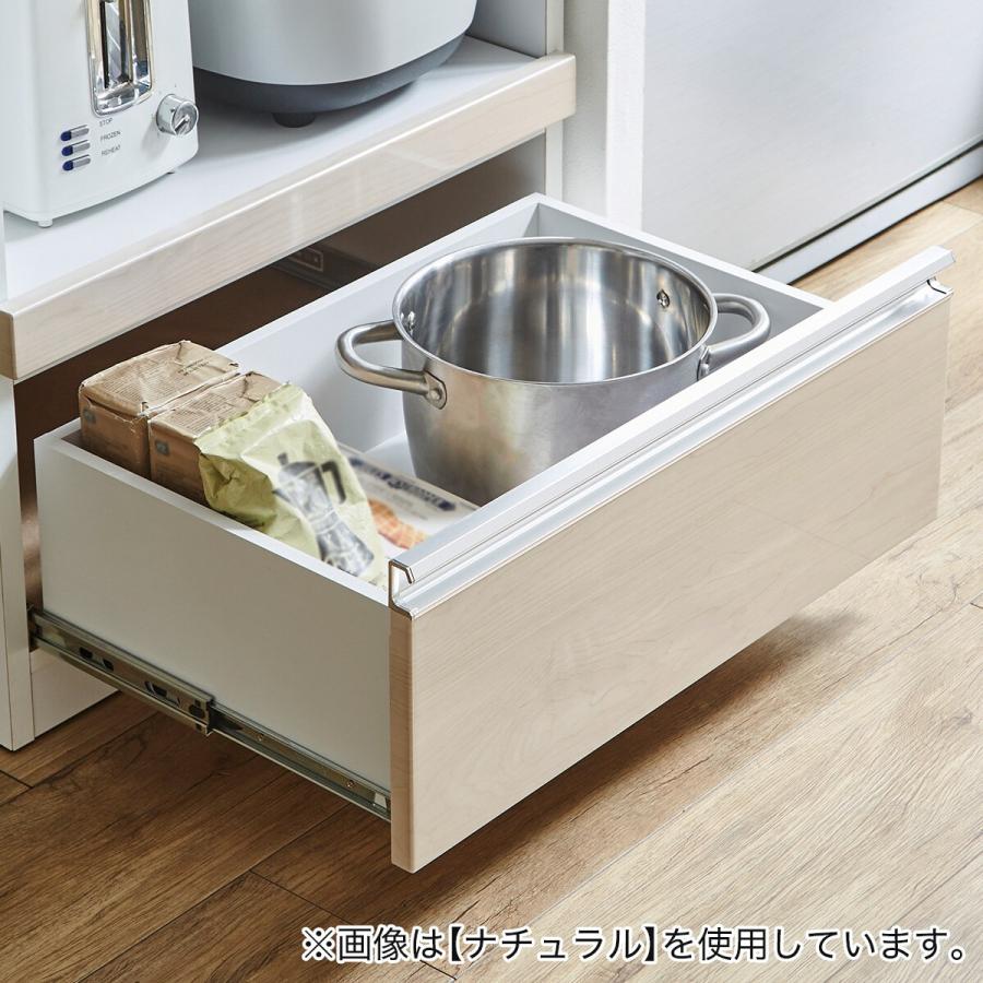 ニトリ（NITORI） 鏡面仕様レンジ台（幅60cmcm WH）食器棚 カップ