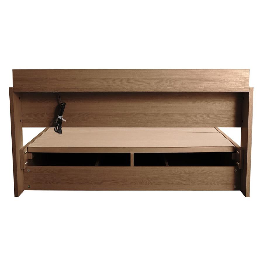 ニトリ（NITORI） ベッド セミダブル 棚・コンセント付きチェスト