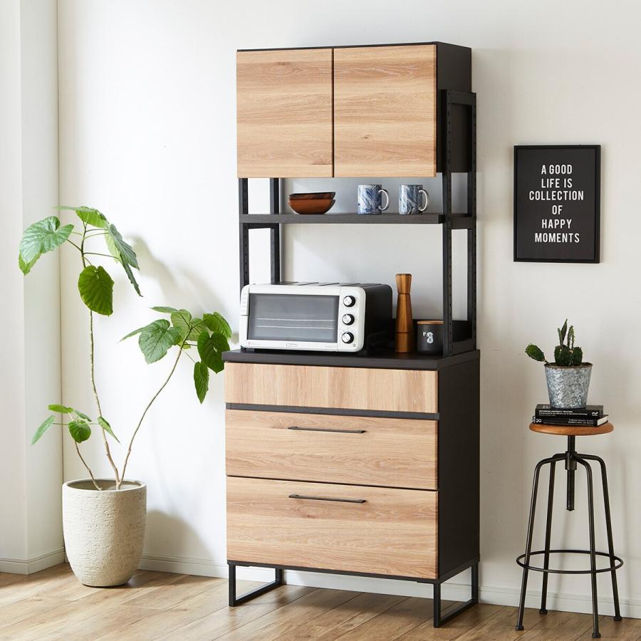 ニトリ（NITORI） ヴィンテージテイストの完成品キッチンボード (80 NA