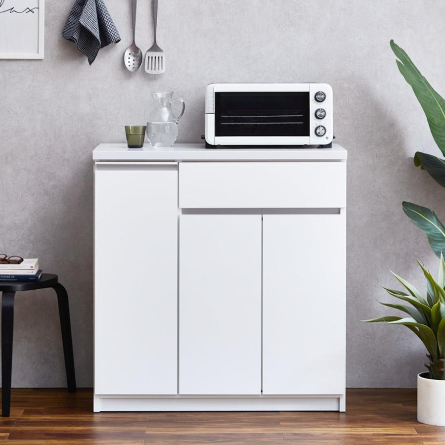 ニトリ（NITORI） キッチンカウンター(90 WH)キッチン収納 キッチン