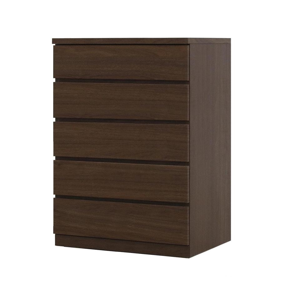 ニトリ（NITORI） 選べるチェスト70 5段 奥行55 ウォールナット タンス