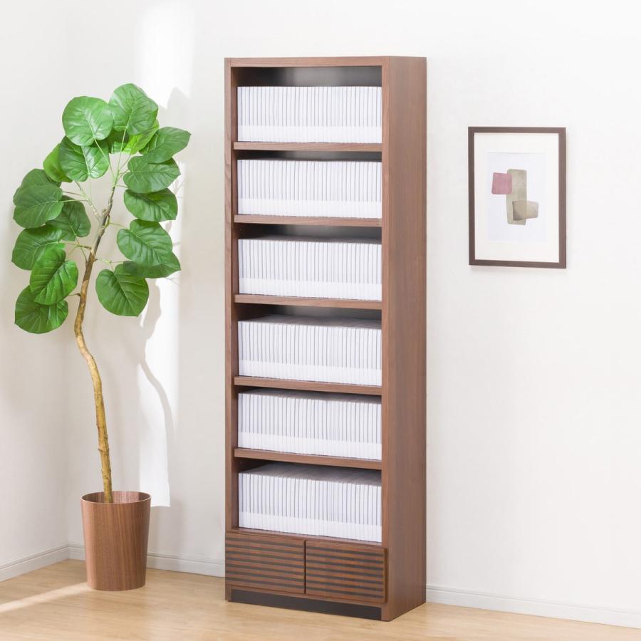 ニトリ（NITORI） オープン本棚 (ストライプ60） 書棚 ラック シェルフ