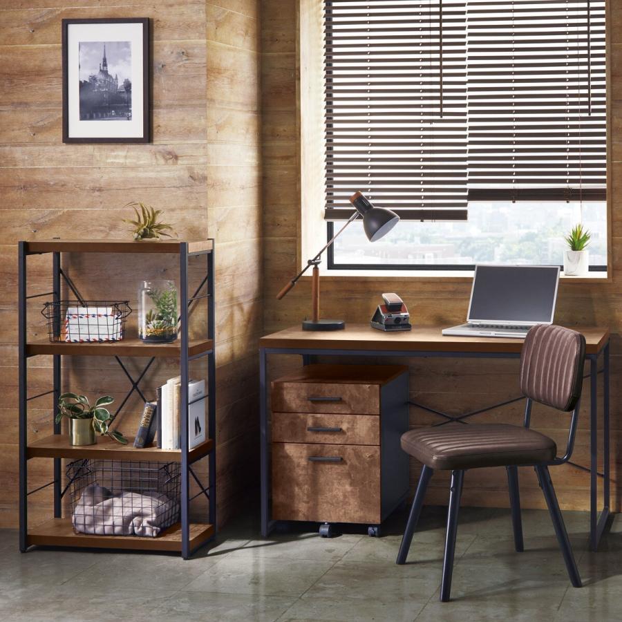 ニトリ（NITORI） ブックシェルフ(N ステイン 60 BR) 本棚 スチール