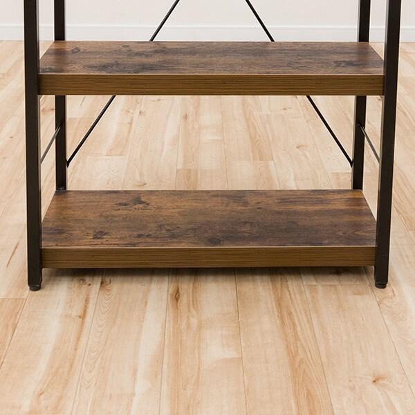 ニトリ（NITORI） ブックシェルフ(N ステイン 60 BR) 本棚 スチール