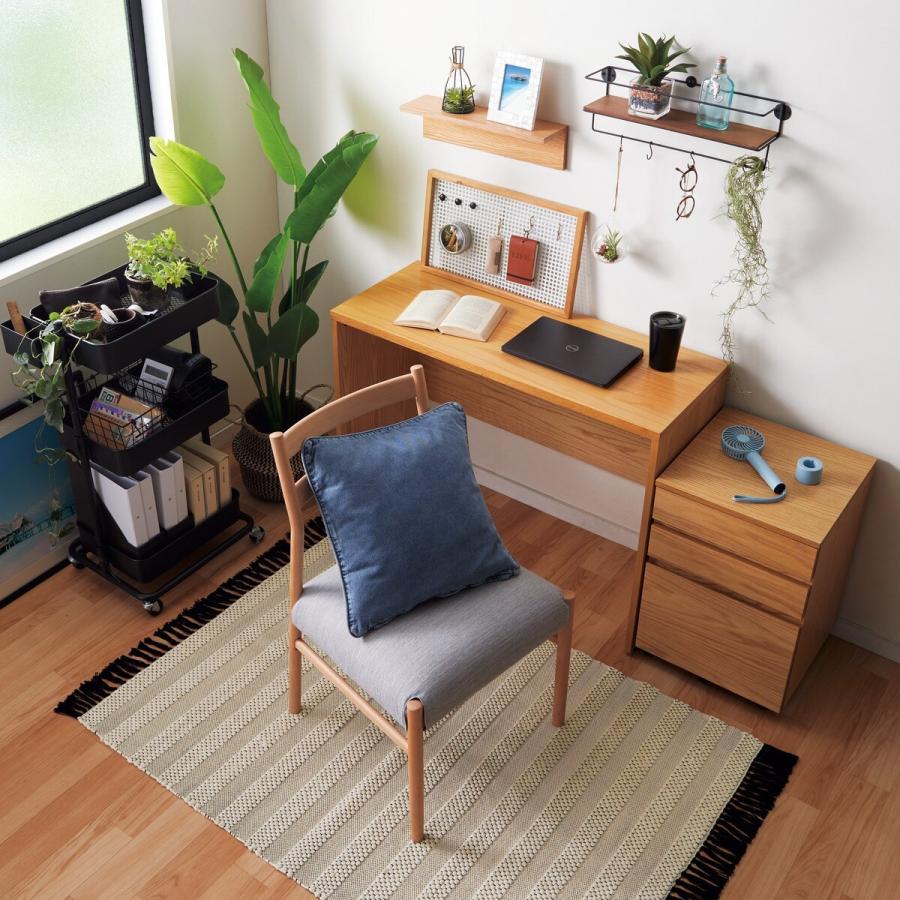 ニトリ（NITORI） 幅100cm デスクワゴンセット(プロモ1040LBR/プロモ