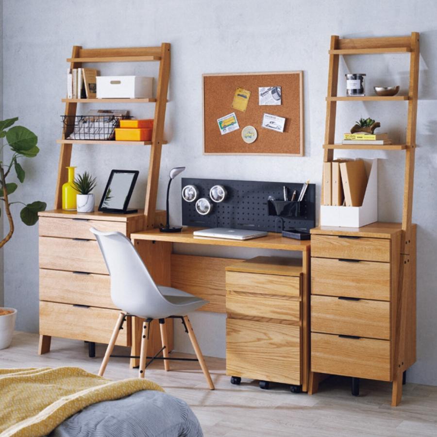 ニトリ（NITORI） 幅100cm デスクワゴンセット(プロモ1040LBR/プロモ