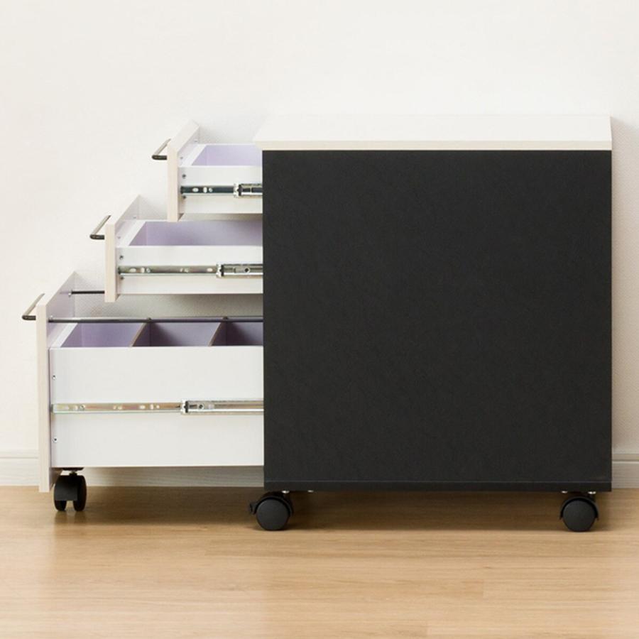 ニトリ（NITORI） 幅120cm デスクワゴンセット(サーヤ) パソコンデスク