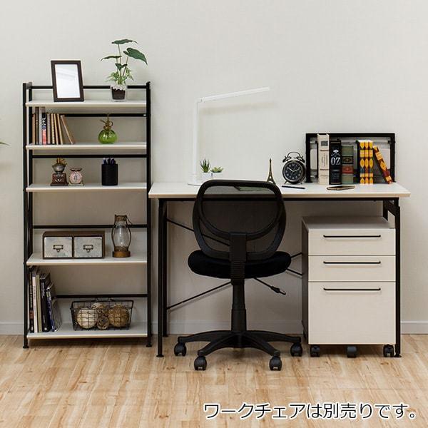 ニトリ（NITORI） 幅120cm デスクワゴンシェルフセット(サーヤ