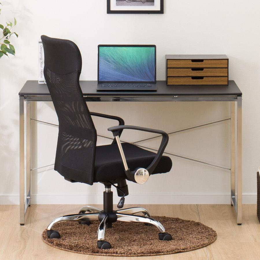 ニトリ（NITORI） 幅120cm デスク(N トリシア 120 BK) パソコンデスク