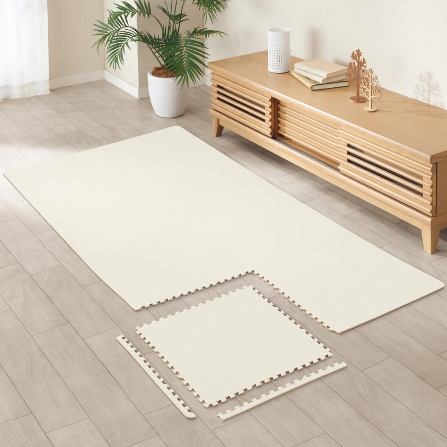 ニトリ（NITORI） 洗える やわらか起毛のジョイントマット 8枚 ふち