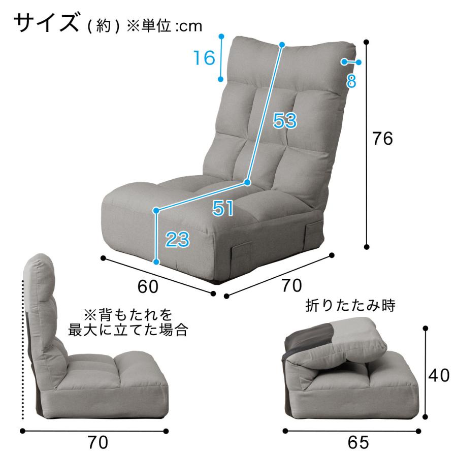 ニトリ（NITORI） つながるハイバックポケットコイル座椅子 ローソファ