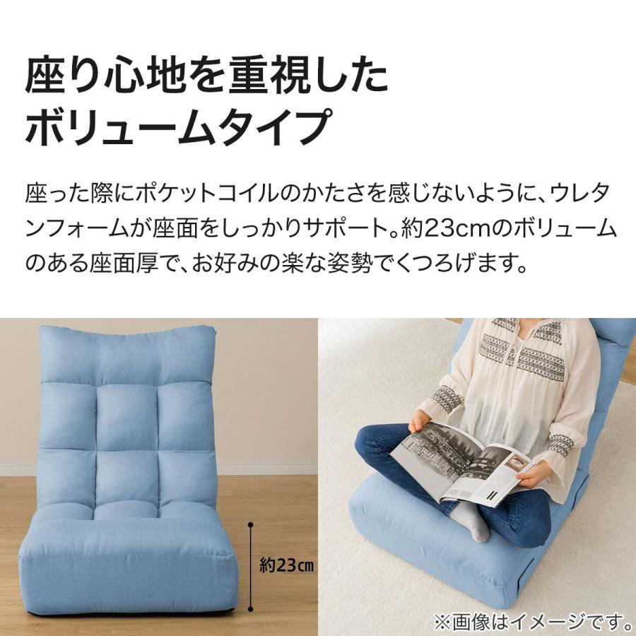 ニトリ（NITORI） つながるハイバックポケットコイル座椅子 ローソファ