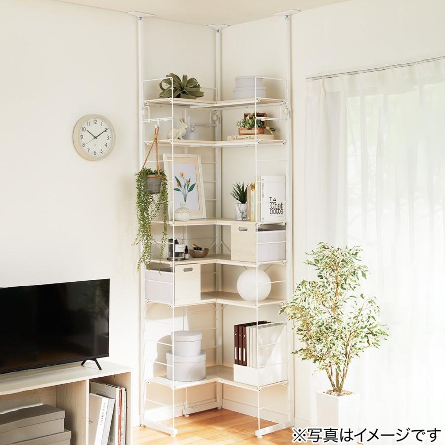 ニトリ（NITORI） ワイヤーシェルフNポルダ L型コーナー(幅60cm