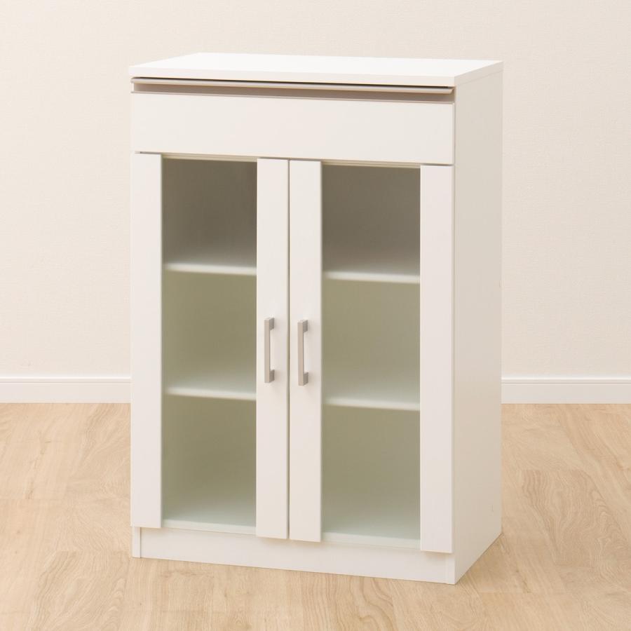 ニトリ（NITORI） 幅60cm キャビネット (フォルムN SK9060D WH） 食器