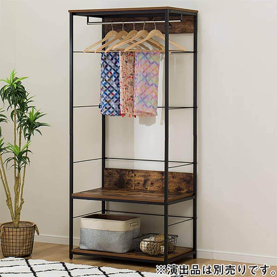 ニトリ（NITORI） ハンガーラック(N ステイン 1880 BR) クローゼット