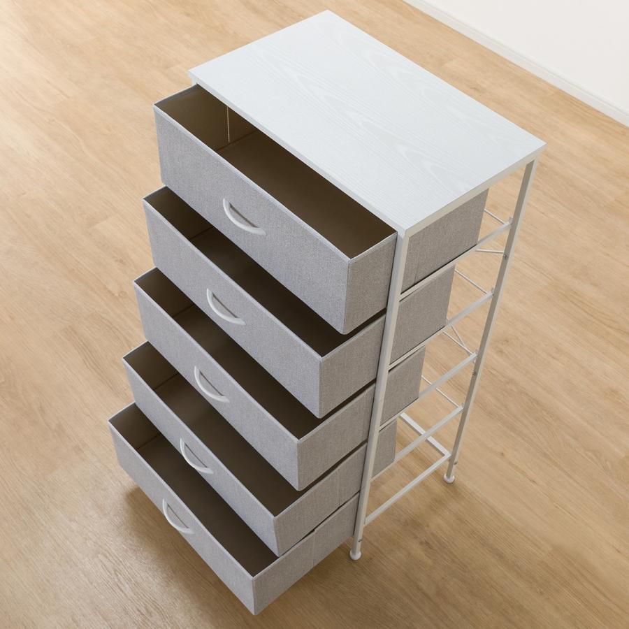 ニトリ（NITORI） チェスト(MJ001 5段LGY/WH) : ニトリ Yahoo!店