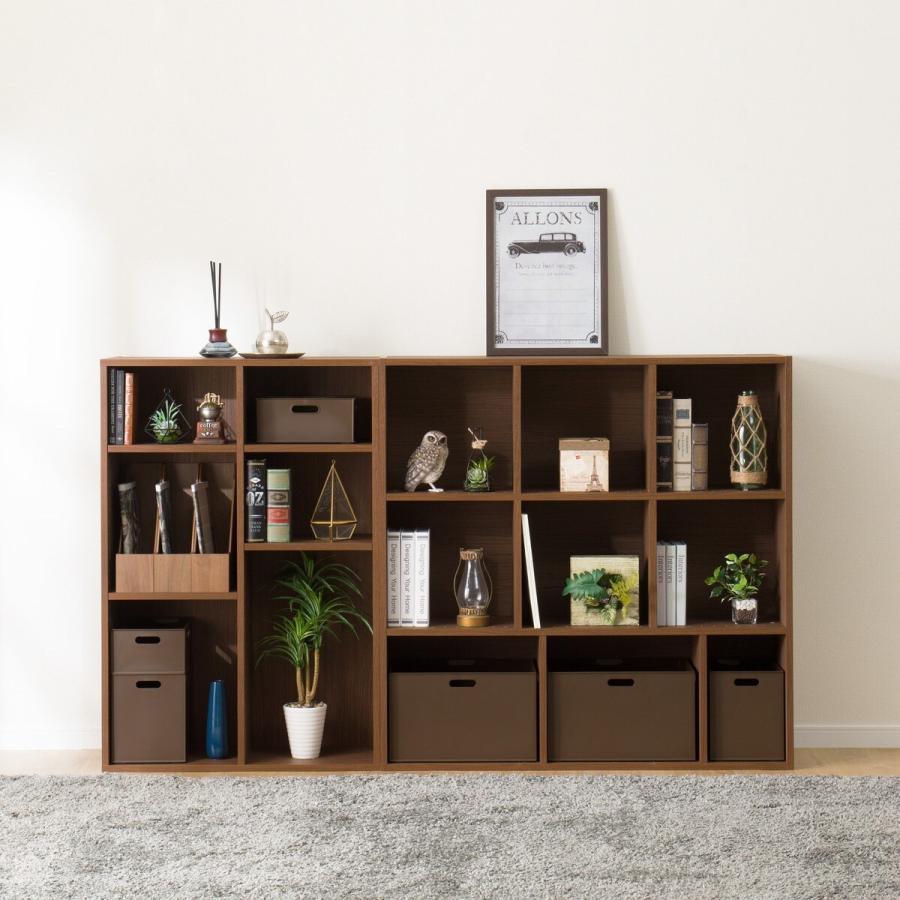 ニトリ（NITORI） マルチ本棚(リブリー1170 MBR） 書棚 ラック 棚