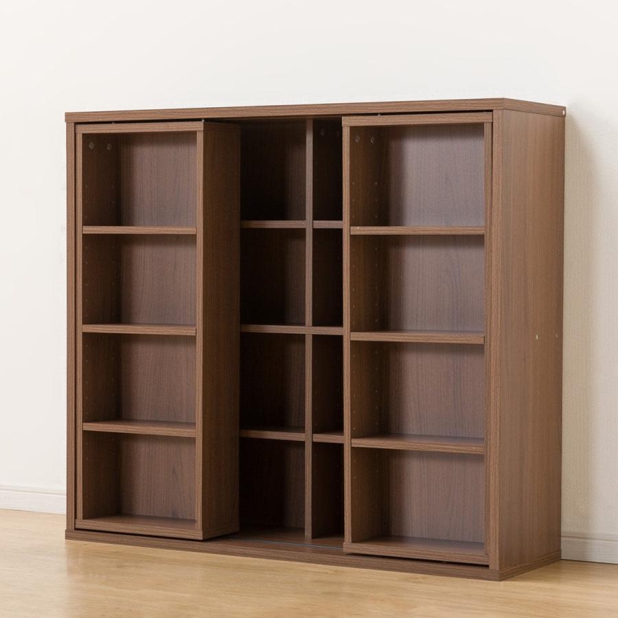 ニトリ（NITORI） スライド本棚(テイルI 100MBR） 書棚 ラック