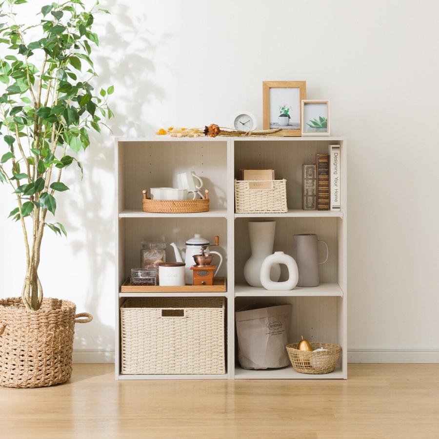 ニトリ（NITORI） カラーボックスNカラボレギュラー2連6マス ホワイト