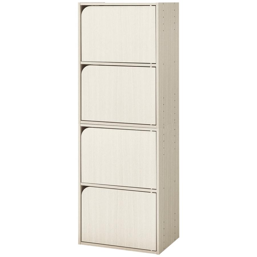 ニトリ（NITORI） 連結できるカラーボックス Nカラボ 扉付き 4段