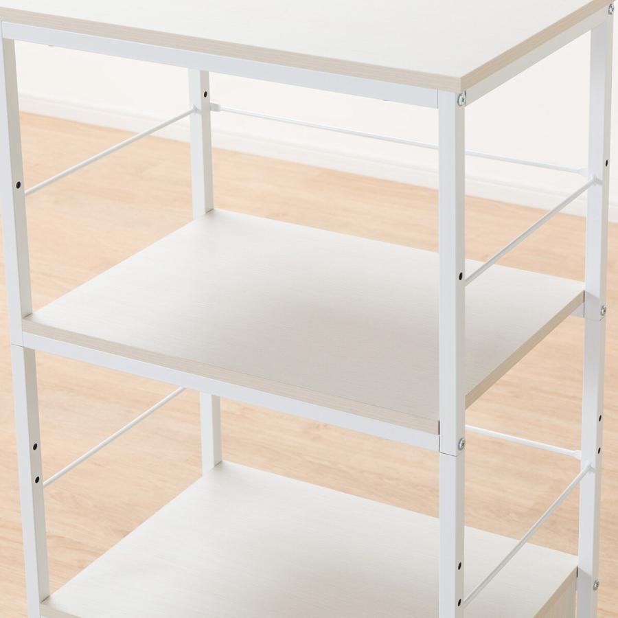 ニトリ（NITORI） シェルフファルキャビネットセット(シェルフ1259 WH