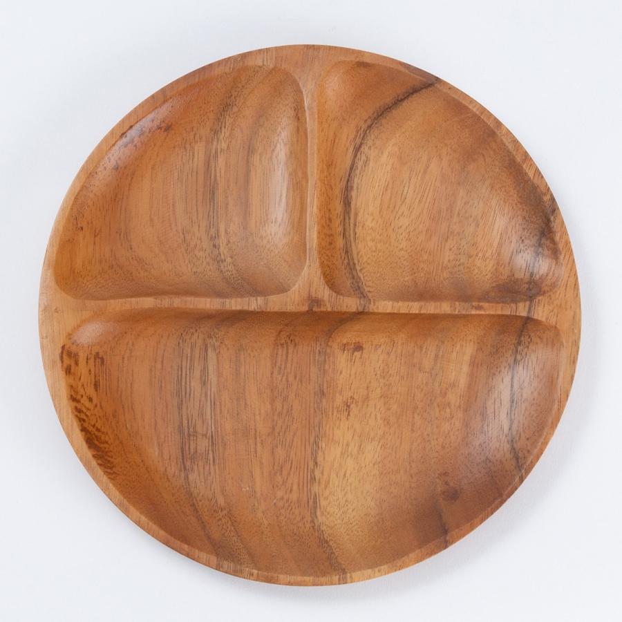 ニトリ（NITORI） ラウンドランチプレート(アカシア) ニトリ期間限定