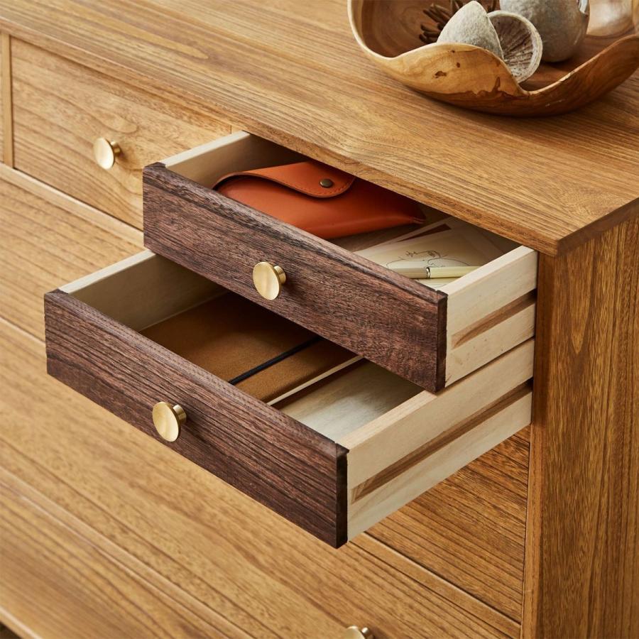 ニトリ（NITORI） 脚付き桐オイルチェスト5段 NA タンス たんす