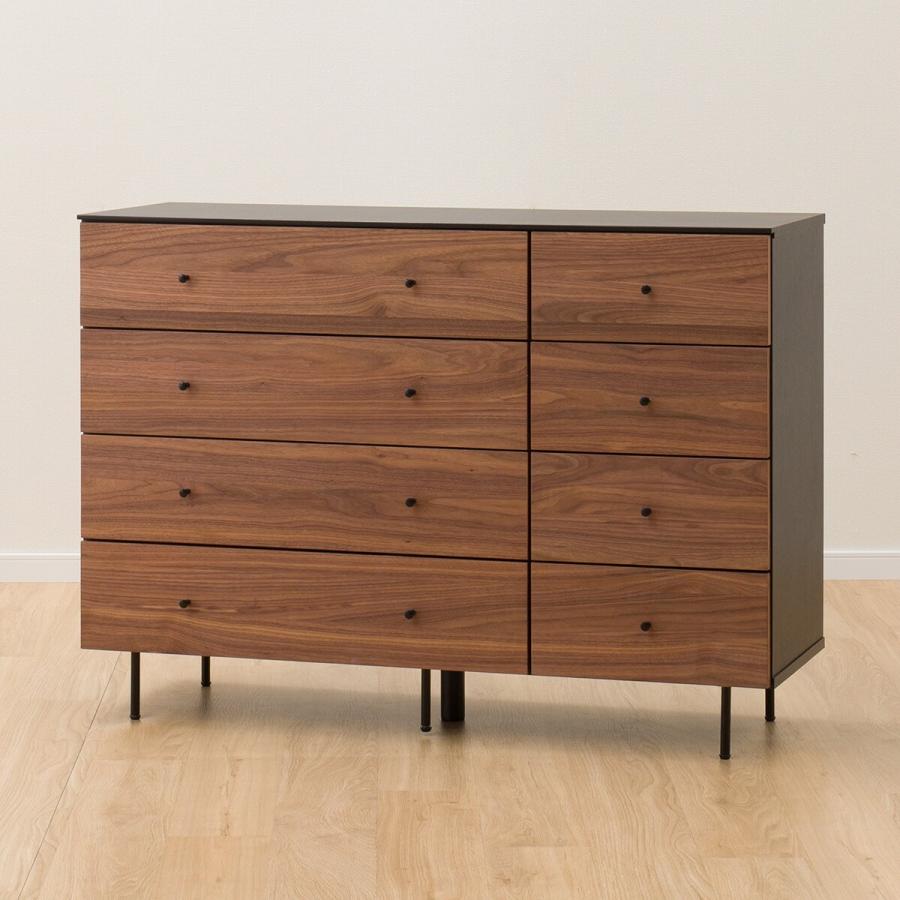 ニトリ（NITORI） ローチェスト(モリーナ2 120-4 MBR/BK) タンス