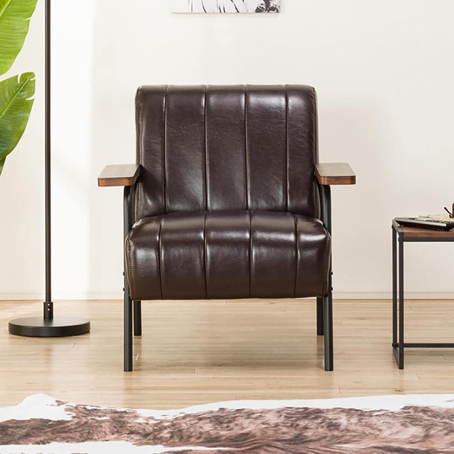 Nシールド ソファー ソファ 1人掛け 合成皮革ソファ(Nシールド