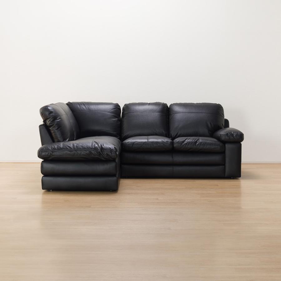 ニトリ（NITORI） ソファー ソファ コーナーソファ(Sステイツ BK-R