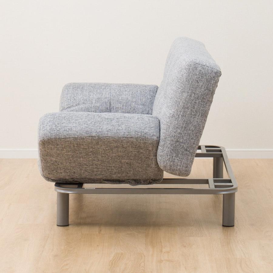 ニトリ（NITORI） 背もたれと肘掛けが動くソファベッド (マークスAM GY