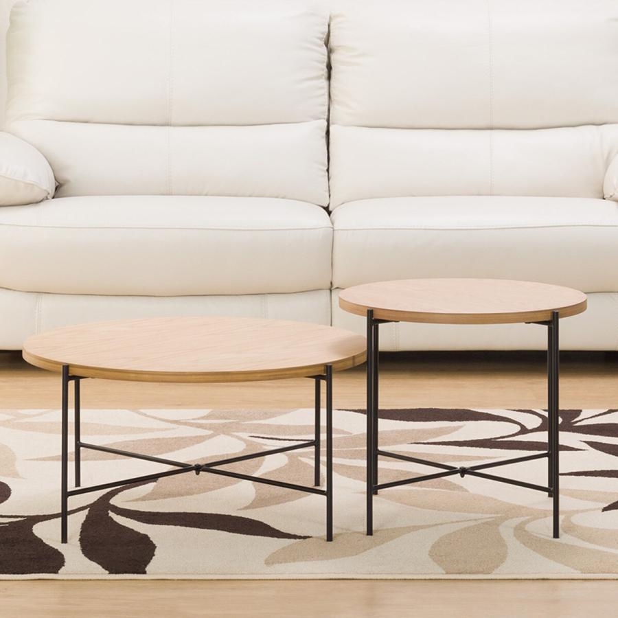 ニトリ（NITORI） 大：幅73・小：幅53cm 円形テーブルセット