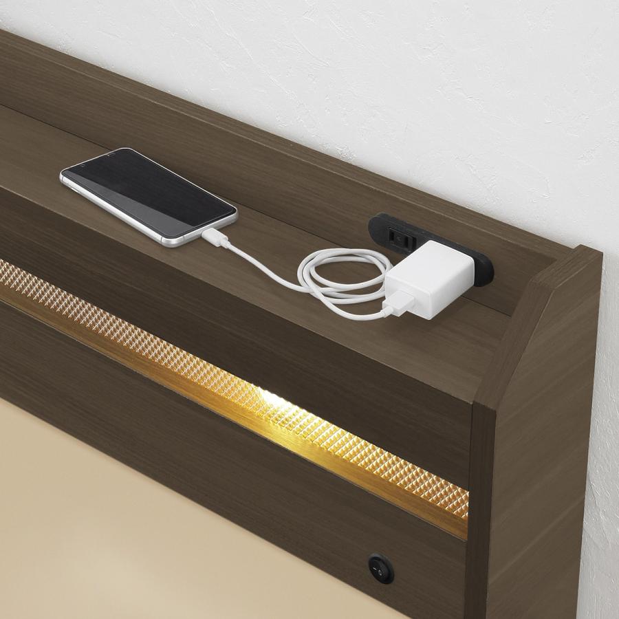 ニトリ（NITORI） シングル 豊富な収納力のチェストベッド (ダーク