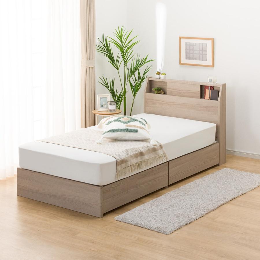 ニトリ（NITORI） ベッド シングルベッドフレーム(アザン3 浅型/GY