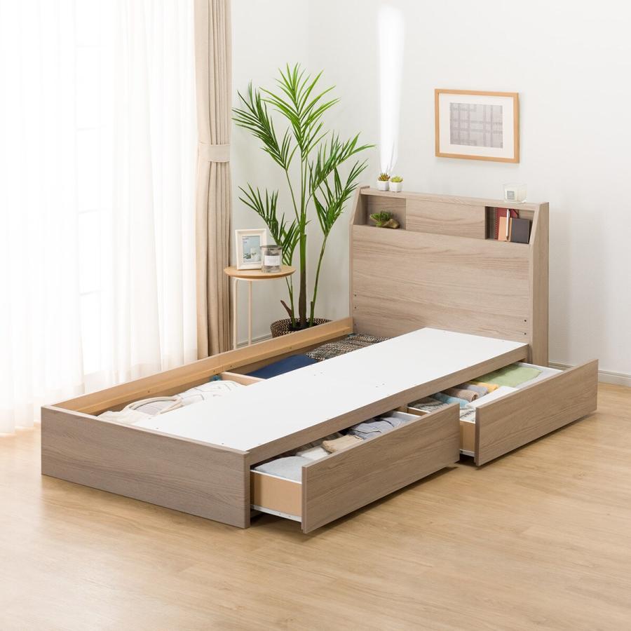 ニトリ（NITORI） ベッド シングルベッドフレーム(アザン3 浅型/GY